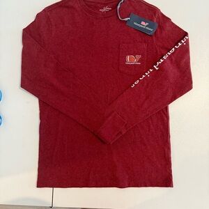 Vineyard Vines Kid’s Crimson Long Sleeve Tee